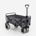 Chariot de plage tout-terrain pliable 4 roues larges pneumatiques Dory Promotion