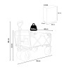 Chariot de plage tout-terrain pliable 4 roues larges pneumatiques Dory Choix