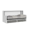 Inklapbaar ruimtebesparend bed met witte sofa en matras Kando Sofà MBF Aanbod
