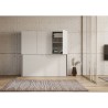 Lit escamotable horizontal avec armoire blanc Kando D Choix