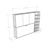 Armoire avec lit escamotable simple horizontal gain de place Kando G Prix