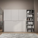 Armoire avec lit escamotable simple horizontal gain de place Kando G Remises