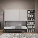 Armoire avec lit escamotable simple horizontal gain de place Kando G Réductions