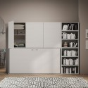 Armoire avec lit escamotable simple horizontal gain de place Kando G Catalogue