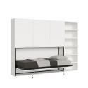 Armoire avec lit escamotable simple horizontal gain de place Kando G Vente
