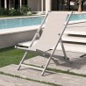Verstelbare opvouwbare aluminium strandstoel Riccione Gold Verkoop