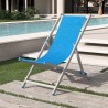 Set van 2 verstelbare opvouwbare aluminium strandstoelen Riccione Gold Prijs