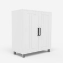 Meuble sous lavabo salle de bain placard deux portes moderne Biston Prix