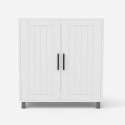 Meuble sous lavabo salle de bain placard deux portes moderne Biston 