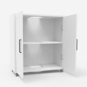 Meuble sous lavabo salle de bain placard deux portes moderne Biston 