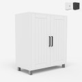 Meuble sous lavabo salle de bain placard deux portes moderne Biston Promotion