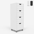 Commode de salle de bain multifonctionnelle moderne à 4 tiroirs Servez Promotion