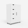 Meuble de salle de bain et chambre armoire 4 tiroirs 2 étagères Rendel Choix