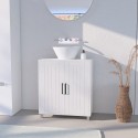 Meuble sous lavabo salle de bain placard deux portes moderne Biston Réductions