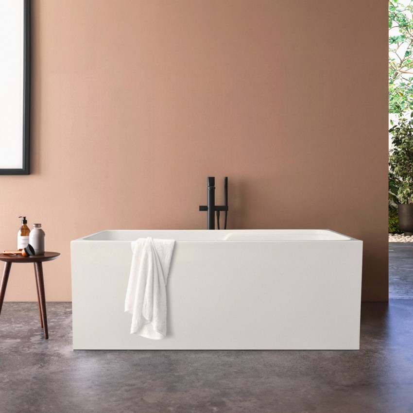 Vrijstaand rechthoekig ligbad 150x68 cm in modern design Saria Aanbieding Vrijstaand rechthoekig ligbad 150x68 cm in modern design Saria Aanbieding