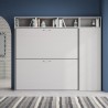 Lit superposé escamotable horizontal armoire gain de place Kando I Catalogue