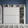 Lit superposé escamotable horizontal armoire gain de place Kando I Choix