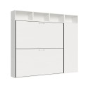 Lit superposé escamotable horizontal armoire gain de place Kando I Offre