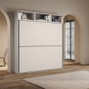 Modern opklapbaar stapelbed wit Kando L ruimtebesparend design Korting