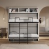 Lit superposé escamotable design moderne gain de place blanc Kando L Catalogue