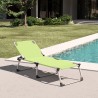 Set van 4 opvouwbare aluminium ligbedden Seychelles 