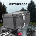 Universele motorfietskoffer van 46 liter zwart Adventure Kortingen