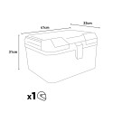 Sac pour moto universel 46 litres en aluminium avec plaque Voyager Modèle