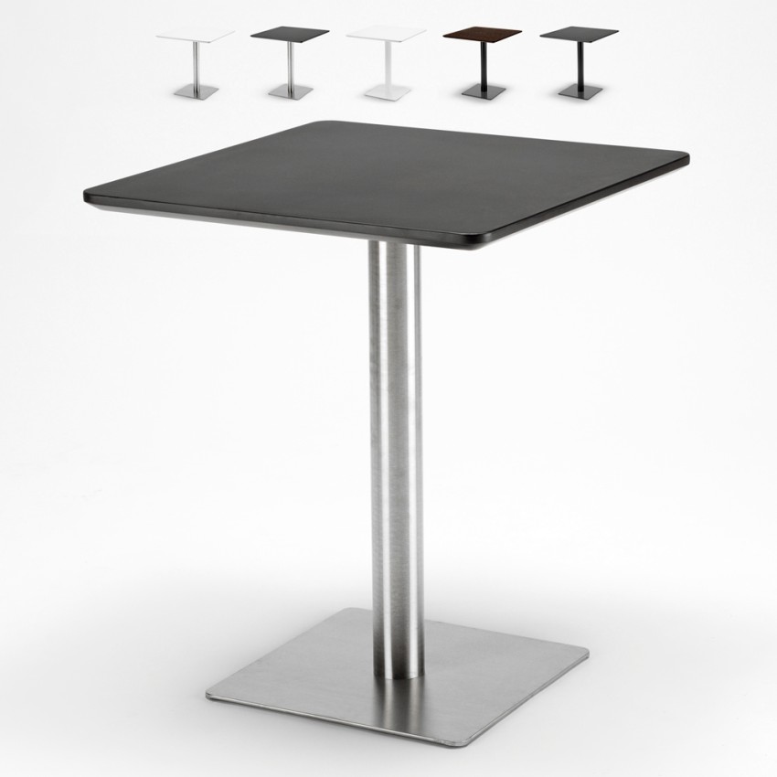 Table restaurant 60x60 carrée avec pied central pour bar bistrot Horeca Promotion Table restaurant 60x60 carrée avec pied central pour bar bistrot Horeca Promotion