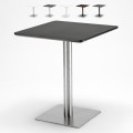 Table restaurant 60x60 carrée avec pied central pour bar bistrot Horeca Promotion