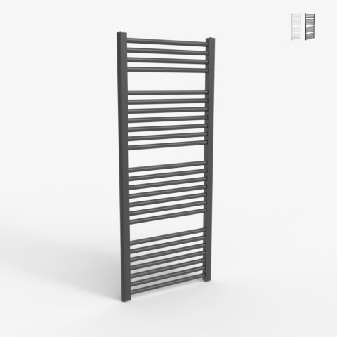 Elektrische design handdoekradiator 800 W wandmodel badkamerradiator 120 cm Tawoo L Aanbieding