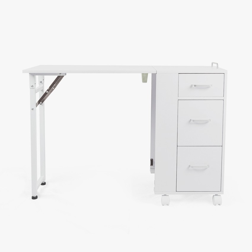 Table manucure reconstruction ongles pliante gain de place roues Nais Promotion Table manucure reconstruction ongles pliante gain de place roues Nais Promotion