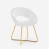Chaise fauteuil velours séjour cuisine restaurant pieds dorées Wisel Choix