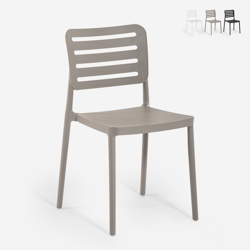 Chaises de jardin extérieur en polypropylène bar restaurant Billow Promotion Chaises de jardin extérieur en polypropylène bar restaurant Billow Promotion
