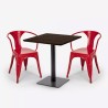 ensemble 2 chaises style et table horeca 70x70cm bar restaurants starter 