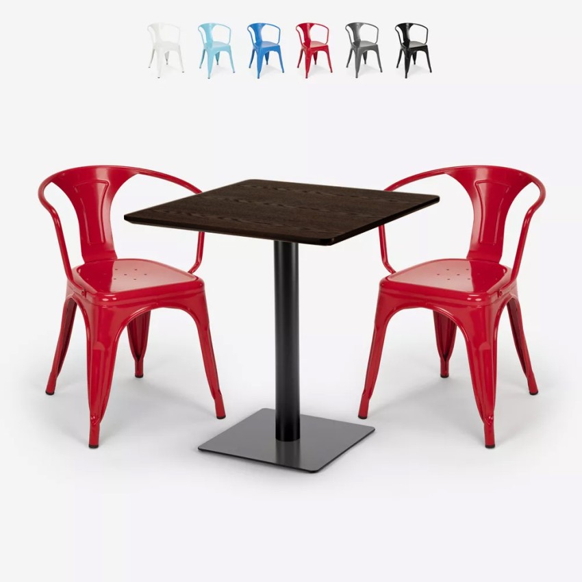 ensemble 2 chaises style et table horeca 70x70cm bar restaurants starter Prix ensemble 2 chaises style et table horeca 70x70cm bar restaurants starter Prix