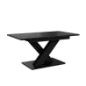 Table extensible de salon séjour 8 places noir effet marbre Bronx Offre