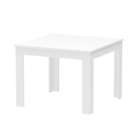 Table blanche carrée 80x80cm basse pour salon Ika 8 Promotion