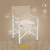 Set van 4 opvouwbare draagbare strandstoelen Regista Gold 