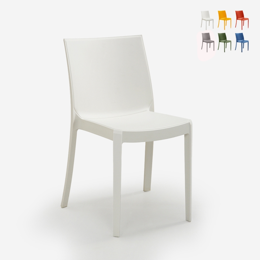 Lot de 23 chaises empilables jardin extérieur bar restaurant Perla Bica Dimensions Lot de 23 chaises empilables jardin extérieur bar restaurant Perla Bica Dimensions