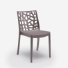 Chaise empilable moderne pour bar extérieur restaurant et jardin Matrix BICA 