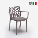 Set van 23 polypropyleen stoelen met armleuningen Matrix Armchair BICA Keuze
