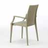 Lot de 20 chaises de jardin accoudoirs fauteuils bar café restaurant polyrotin Bistrot Arm Grand Soleil Remises