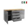 Modern dressoir Klihe met 4 laden en 2 deuren, 170,9 x 44,4 x 80,8 cm Verkoop