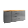Modern dressoir Klihe met 4 laden en 2 deuren, 170,9 x 44,4 x 80,8 cm Aanbod