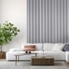 4 x decoratieve akoestische houten wandpanelen in grijs 240x60 cm Kover-DW Verkoop