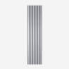 4 x decoratieve akoestische houten wandpanelen in grijs 240x60 cm Kover-DW Aanbod