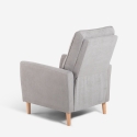 Moderne handmatig verstelbare relaxfauteuil van stof Sabrina Korting