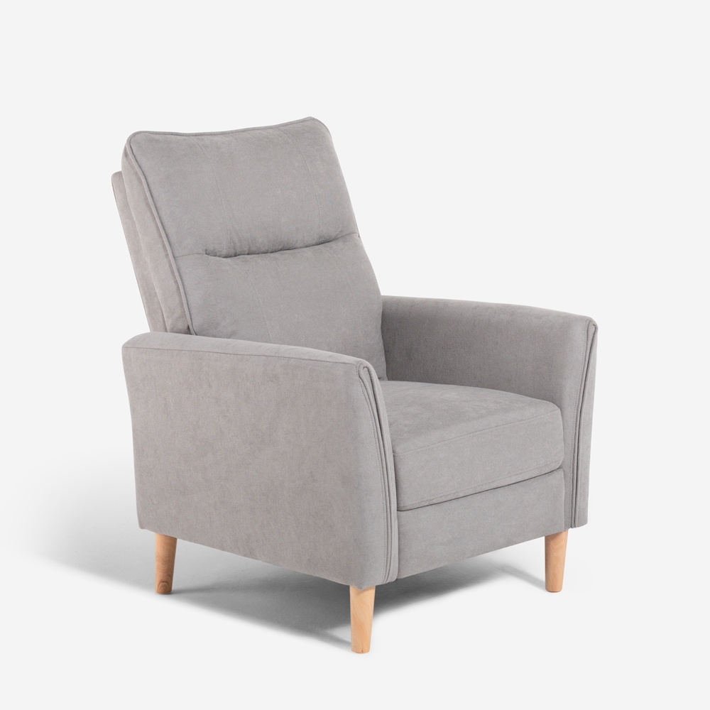 Moderne handmatig verstelbare relaxfauteuil van stof Sabrina Aanbieding Moderne handmatig verstelbare relaxfauteuil van stof Sabrina Aanbieding