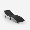 Opvouwbare rotan tuinligstoel met kussen Tenerife Voorraad