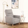 Moderne handmatig verstelbare relaxfauteuil van stof Sabrina Verkoop